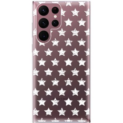 Pouzdro iSaprio - Stars Pattern - white Samsung Galaxy S22 Ultra 5G – Sleviste.cz