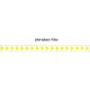 Varovné pásky na skleněné výplně - trojúhelníčky (žlutá fólie oracal021-gelb) | Samolepka, 100x5 cm