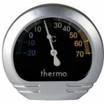 Teploměr kulatý Alu LAMPA 53x50x15 mm | Zboží Auto