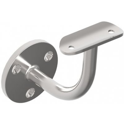 Hahn Steel Držák madla O42,4 mm pro montáž na zeď, broušený, AISI 304 – Zboží Mobilmania