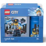 LEGO® svačinový set City modrý box + láhev – Hledejceny.cz