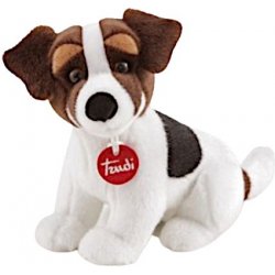 Trudi pes Jack Russel ležící hnědý bílý 24 cm