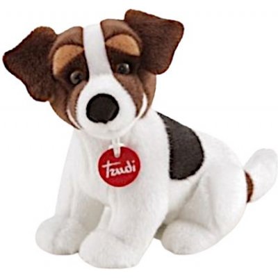 Trudi pes Jack Russel ležící hnědý bílý 24 cm – Zboží Mobilmania
