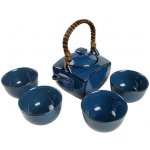 EDO Japan Japonská souprava na čaj s kovovým sítem Blue 0,6l – Zboží Dáma