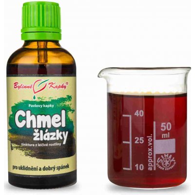 Bylinné kapky Pavlovy bylinné kapky Chmel žlázky tinktura 50 ml – Hledejceny.cz
