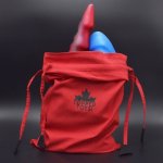 Topped Toys Storage Bag Red Medium, bavlněný vak na erotické hračky – Zboží Mobilmania