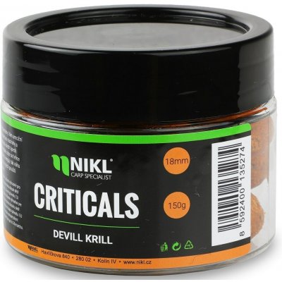 Karel Nikl Criticals boilies Devill Krill 150 g 18 mm – Hledejceny.cz
