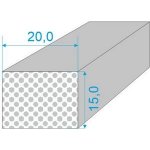 020/015-Q0015-259 PROFIL SILIKONOVÝ EXPANDOVANÝ - Bílý obdelníkový profil 15°shore – Sleviste.cz