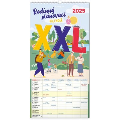 Rodinný plánovací XXL nástěnný 2025 – Hledejceny.cz