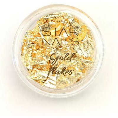 Starnails Gold Flakes zdobicí vločky zlatá – Hledejceny.cz