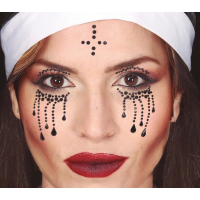 Nalepovací kamínky na obličej Jeptiška – Zboží Dáma