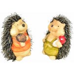 Ježci s houbičkou a se šiškou keramický 2 ks set, 13 cm – Hledejceny.cz