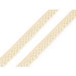 Pro Háčkování Bavlněná krajka 12 mm paličkovaná vanilková 5 m – Hledejceny.cz