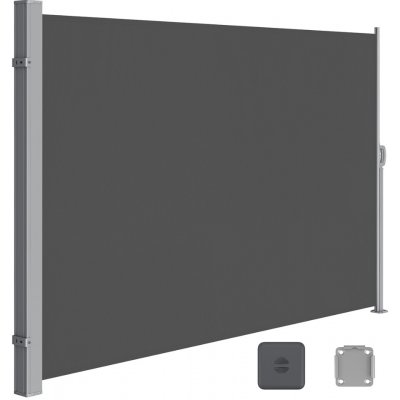 SongmicsHome Boční markýza HORIZON na terasu, 180x450cm, šedá GSA589G01 – Zboží Mobilmania