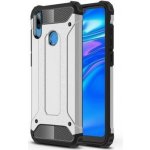 Armor odolný hybridní obal na mobil Huawei Y7 (2019) - stříbrný – Zboží Živě
