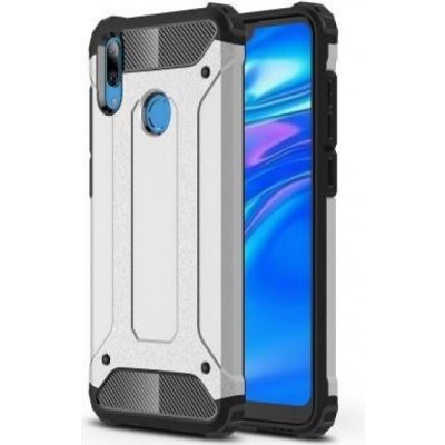 Armor odolný hybridní obal na mobil Huawei Y7 (2019) - stříbrný – Zboží Živě