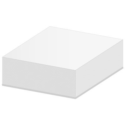 Blok kostka bílá 9x9x3,5 cm - lepená – Hledejceny.cz