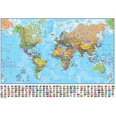 Svět - politický 1:40 000 000, nástěnná mapa, lamino – Sleviste.cz