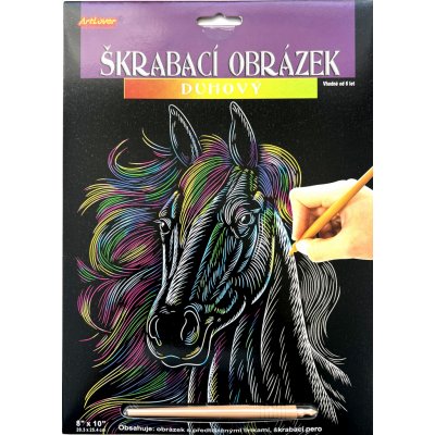 Creatoys Škrabovací obrázek duhový Hlava koně – Zbozi.Blesk.cz