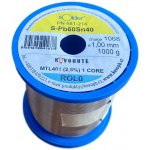 Olovnatá pájka Kovohutě Příbram 1.0mm 1kg (Pb60Sn40) – Zboží Dáma