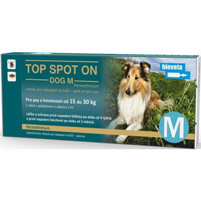 Bioveta Top Spot-on Dog M 10 x 2 ml – Hledejceny.cz