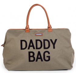 Childhome taška Daddy Bag Big Canvas Khaki 55x30x40 cm