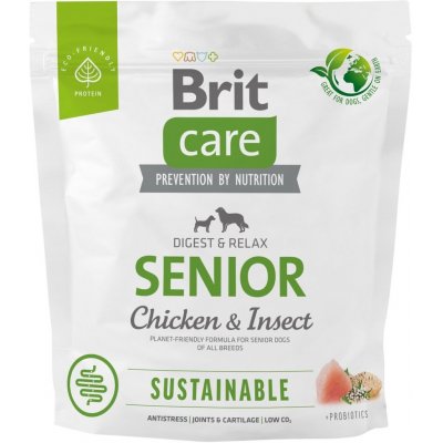 Brit Care Sustainable Senior Chicken & Insect 1 kg – Zboží Mobilmania