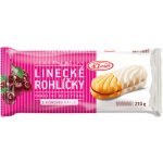 Klasa Linecké rohlíčky v jogurtové polevě s višňovou náplní 210 g – Zboží Dáma