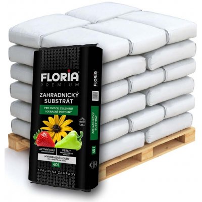 AGRO CS FLORIA PREMIUM Zahradnický substrát paleta 40 l 51 ks – Zboží Dáma