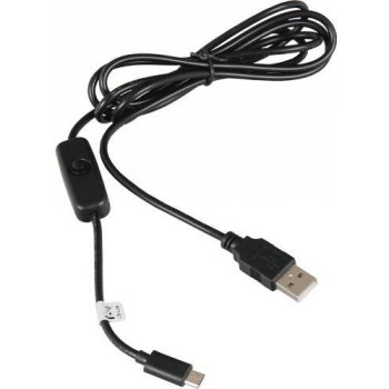 Raspberry PI USB A na Micro USB B napájecí kabel s vypínačem / 1.5m  (K-1470) od 125 Kč - Heureka.cz