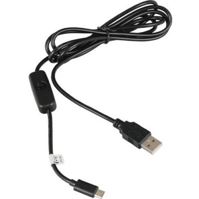 Raspberry K-1470 PI USB A na Micro USB B napájecí s vypínačem, 1,5m – Zboží Mobilmania
