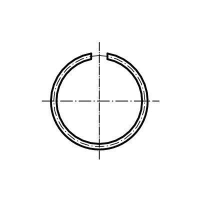 PROFISTYL DIN 7993A kroužek pojistný drátěný rozpěrný pro hřídel černý Varianta: DIN 7993A kroužek pojistný drátěný rozpěrný pro hřídel 14 mm – Sleviste.cz