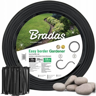 Bradas Easy Border 5 x 1000 cm černá 1 ks – Zboží Mobilmania