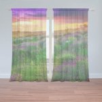 Sablio Záclony Levandulové pole: 2ks 150x250cm – Hledejceny.cz