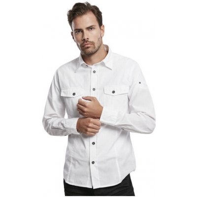 Brandit košile men shirt slim weiss – Zboží Mobilmania