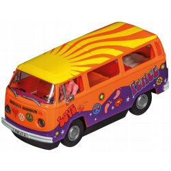 Auto pro autodráhu Carrera Auto D132 31095 VW Bus T2b Peace&amp;Love