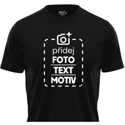 Pánské tričko s vlastní fotografií a textem – Sleviste.cz