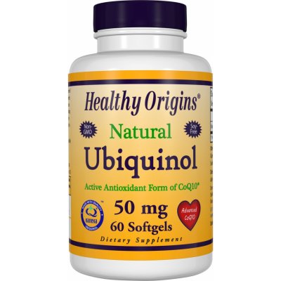 Healthy Origins Ubiquinol Kaneka 50 mg 60 softgel kapslí