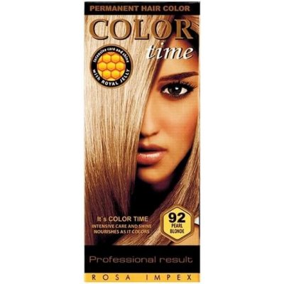 Color Time dlouhotravající barva na vlasy 92 perleťová blond – Zboží Mobilmania