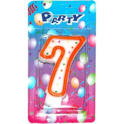 Wiky Párty svíčka číslo 7 červená – Zbozi.Blesk.cz