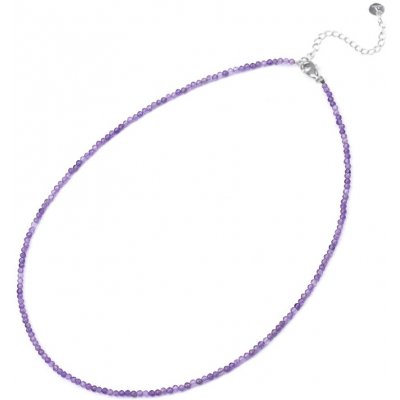 Agato Dámský minerální náhrdelník s ametystem POL-N03/47L – Hledejceny.cz