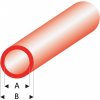 Modelářské nářadí Raboesch profil ASA trubka transparentní červená 2x3x330mm 5