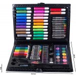 FunPlay FP-3565 Sada na malování a kreslení v kufříku 86 ks modrá – Sleviste.cz