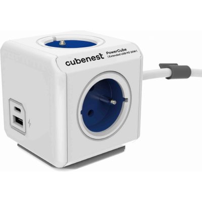 Cubenest PowerCube Extended USB A+C PD 20 W Blue 6974699970835 – Zboží Mobilmania