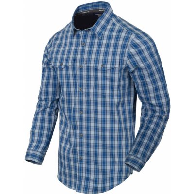 Helikon-Tex košile Covert dlouhý rukáv Ozark blue plaid – Sleviste.cz