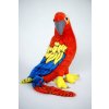 Plyšák papoušek Ara červený délka 58 cm