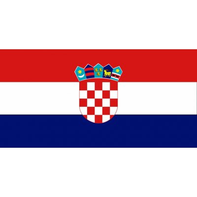 Samolepka - vlajka Chorvatsko - 6 x 4 cm – Zboží Dáma