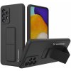 Pouzdro a kryt na mobilní telefon Samsung Wozinsky Kickstand Case silikonové pouzdro se stojánkem Samsung Galaxy A73 černé 5907769319952