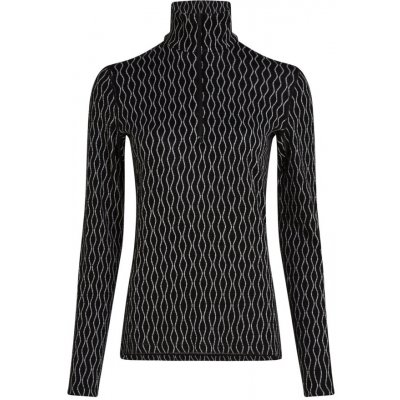 Icebreaker Dámské tričko Merino 260 Vertex LS HZ On-Piste Black – Zboží Dáma