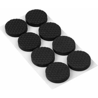 Walteco Protiskluzové podložky EVA, průměr 25mm, samolepicí, černé, 8 ks , 85196 – Zboží Mobilmania
